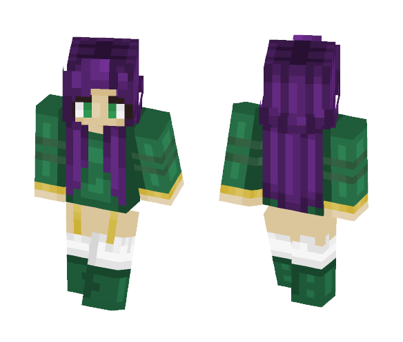 Green & Purple Kawaii Girl