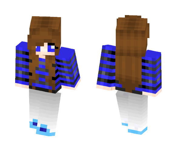 Blue cute girl - Cute Girls Minecraft Skins - image 1