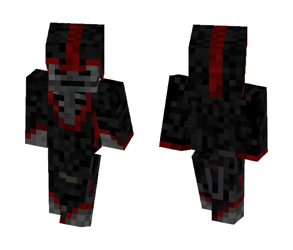 Hooded Skeleton - Male Minecraft Skins - image 1