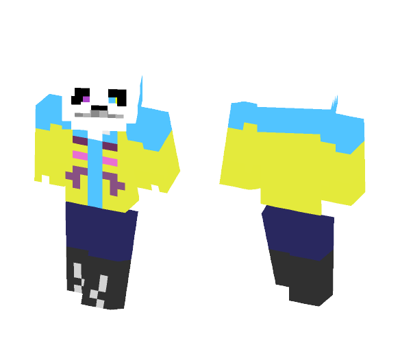 Astroi (outertale + nightmare sans) - Male Minecraft Skins - image 1
