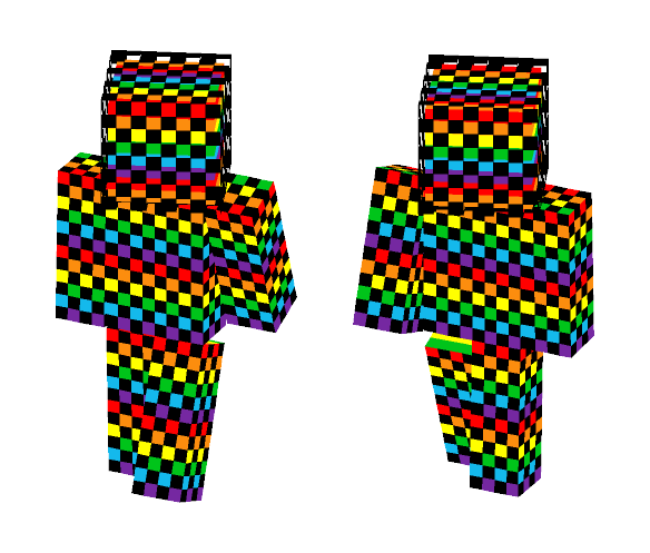 Checker Rainbow Thing - Interchangeable Minecraft Skins - image 1
