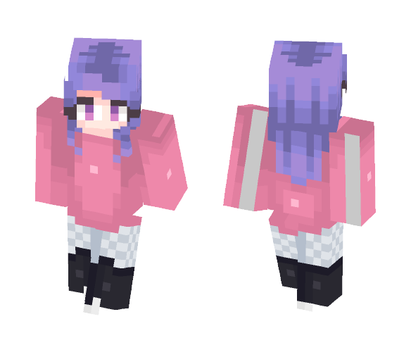 Purple and pink - Female Minecraft Skins - image 1