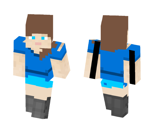 Blue Girl - Girl Minecraft Skins - image 1