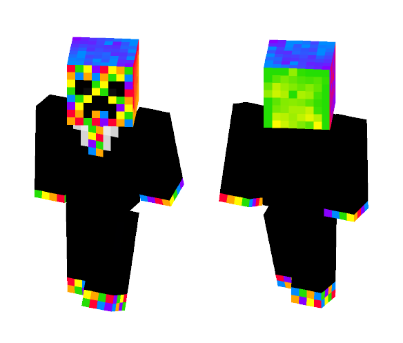 Colorful Creeper - Male Minecraft Skins - image 1