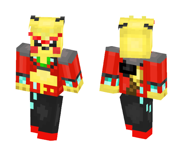 Pikachu Rock Star (Cool Costume) - Interchangeable Minecraft Skins - image 1