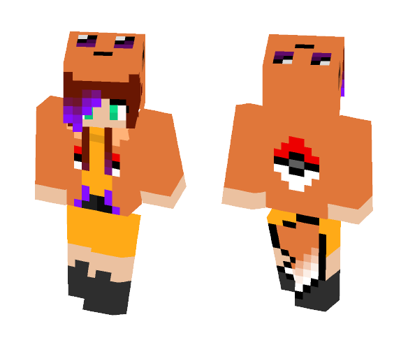 Fox girl with eevee jacket edited2 - Girl Minecraft Skins - image 1