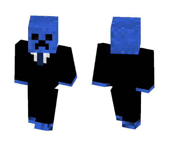 Blue creeper - Male Minecraft Skins - image 1