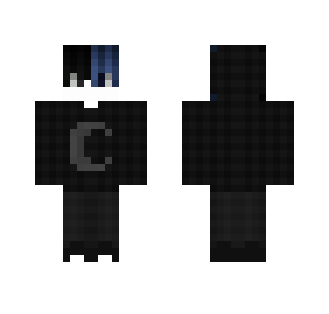 ~Boy Black blue - Male Minecraft Skins - image 2