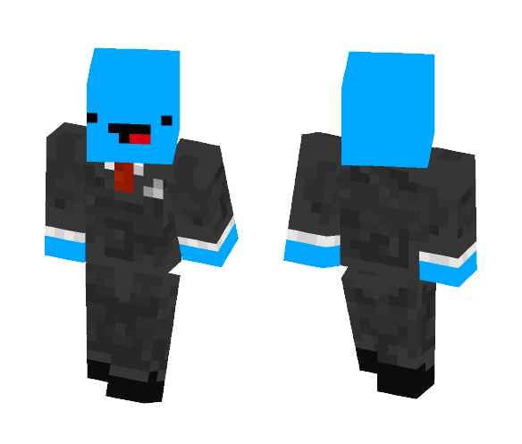 Derp in a suit - Male Minecraft Skins - image 1
