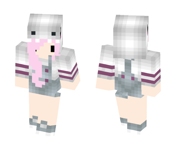 Chibi Dino Girl - Girl Minecraft Skins - image 1