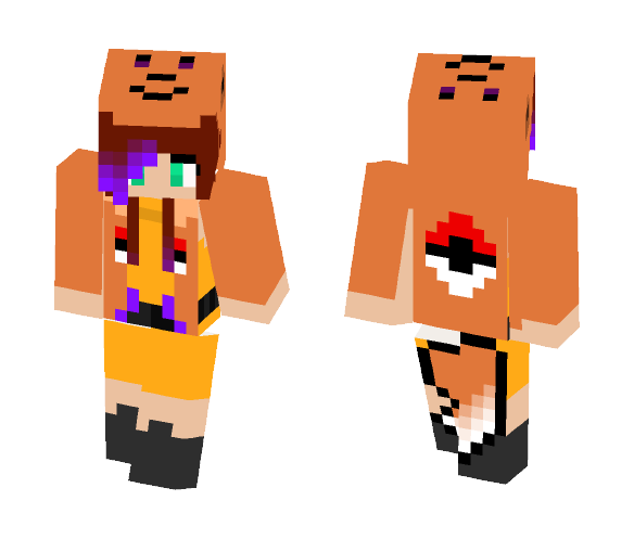 Fox Girl with Eevee Jacket - Girl Minecraft Skins - image 1