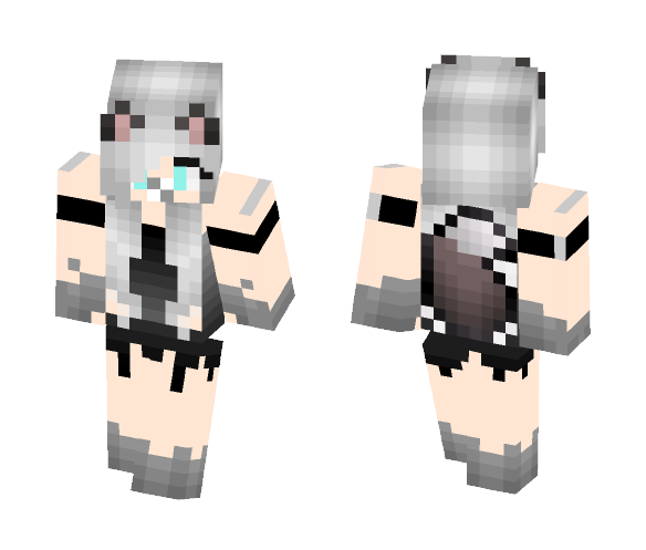 Download Baby wolf girl Minecraft Skin  for Free 