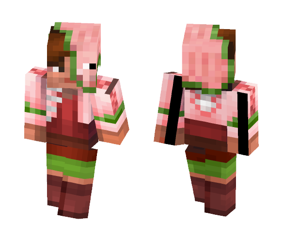 Zombie Pigman (MCPE) - Female Minecraft Skins - image 1