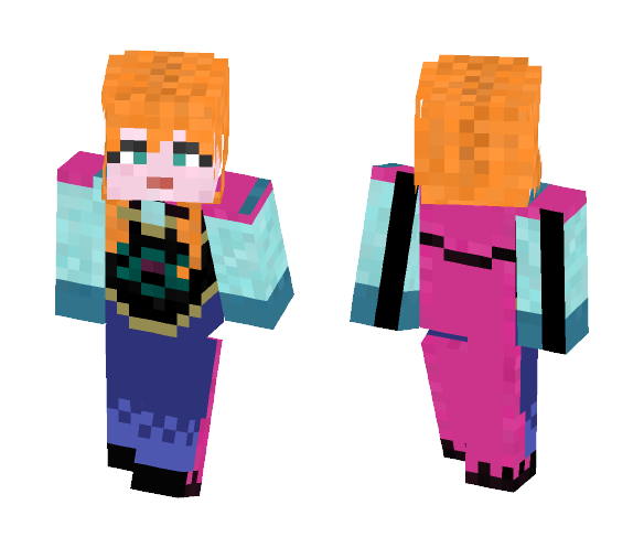 Princess Anna of Arendelle - Female Minecraft Skins - image 1