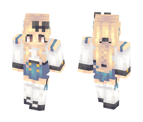 Blue Spring Girl - Girl Minecraft Skins - image 1