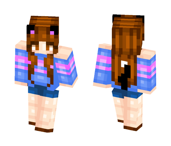 .:Jakky:. Neko!Frisk - Female Minecraft Skins - image 1