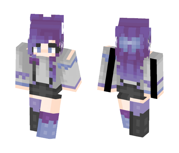 Blurple Bows - Female Minecraft Skins - image 1