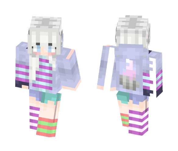 White Wolf [Just a girl] - Female Minecraft Skins - image 1