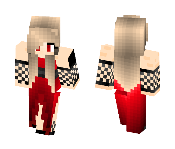 Red Boo Girl Halloween Costume - Girl Minecraft Skins - image 1