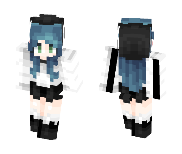 so edgy you could cut yourself - Female Minecraft Skins - image 1