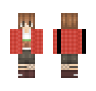 Red Flannel Girl - Girl Minecraft Skins - image 2
