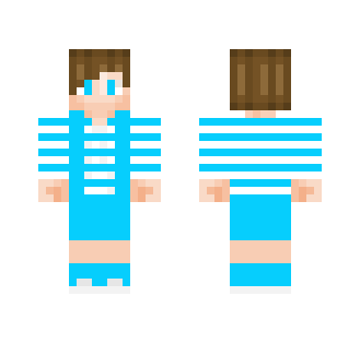 Blue and white stripes - Male Minecraft Skins - image 2