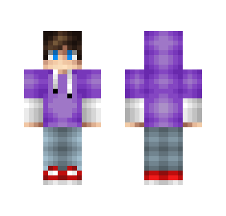 Purple hoodie - Male Minecraft Skins - image 2