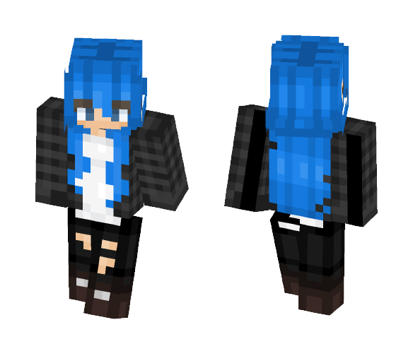Download Blue Haired Girl Minecraft Skin For Free Superminecraftskins