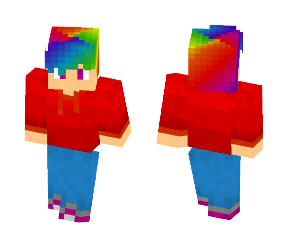 Rainbow Guy - Male Minecraft Skins - image 1