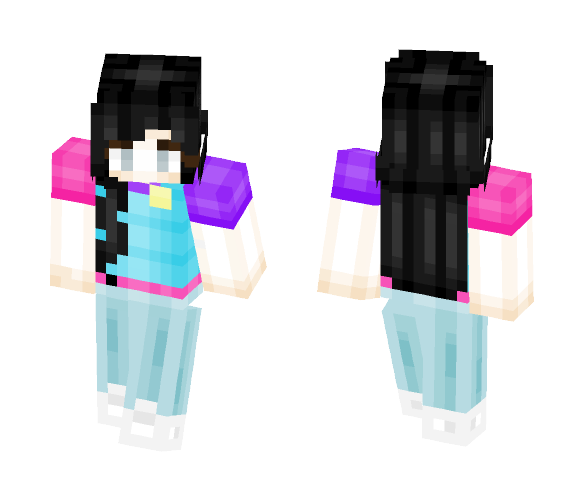Color Block - Female Minecraft Skins - image 1