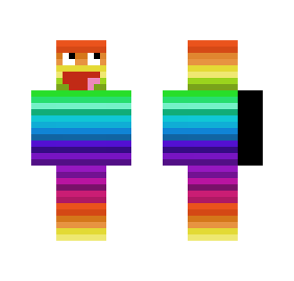 Rainbow Smiley Dude - Male Minecraft Skins - image 2