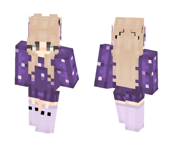 Galaxy Bunny [I messed up] - Female Minecraft Skins - image 1