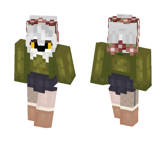 White Female Owl - Female Minecraft Skins - image 1