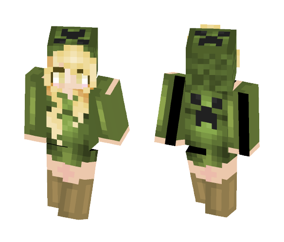 Download Creeper Girl Roses Minecraft Skin For Free Superminecraftskins