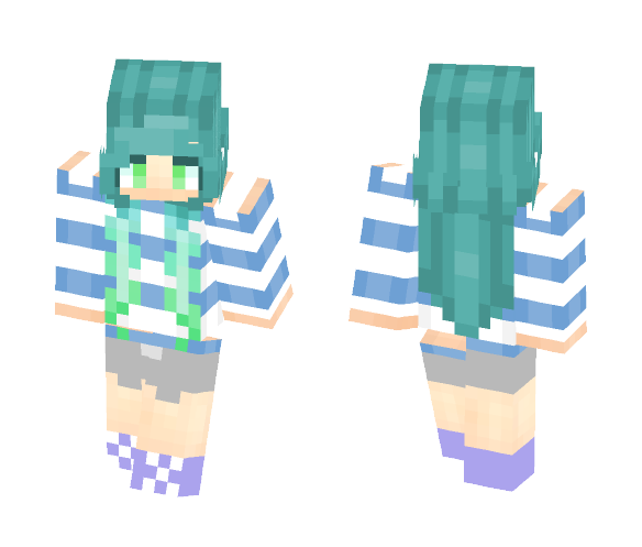 Cute Ocean Girl - Cute Girls Minecraft Skins - image 1