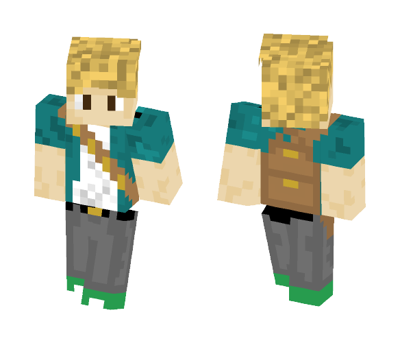 Explorer with Blonde Hair - Male Minecraft Skins - image 1
