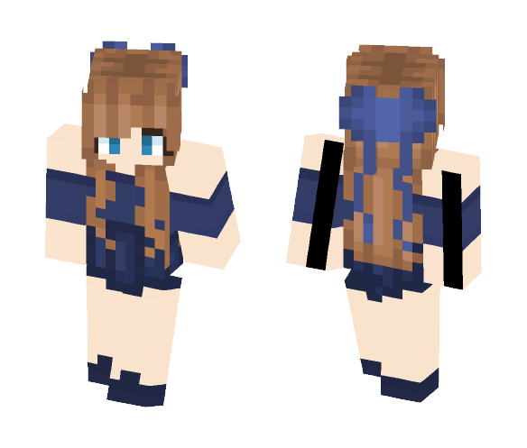 Midnight blue girl - Girl Minecraft Skins - image 1