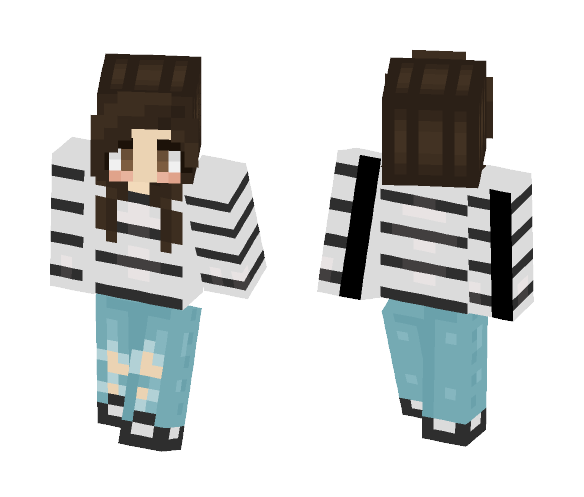 Girl in Sweater - Girl Minecraft Skins - image 1