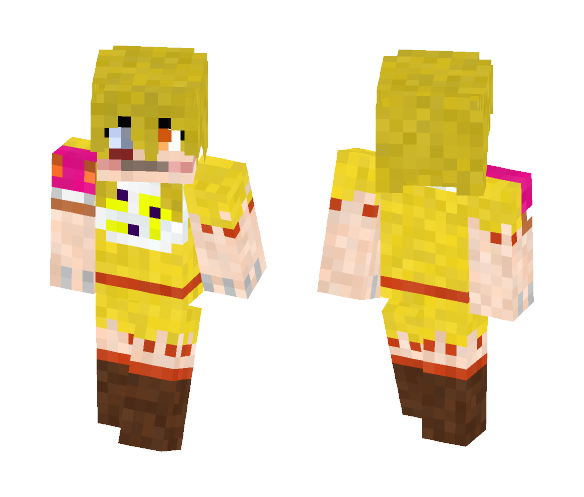 Chica The Chicken (Human Nightmare) - Female Minecraft Skins - image 1