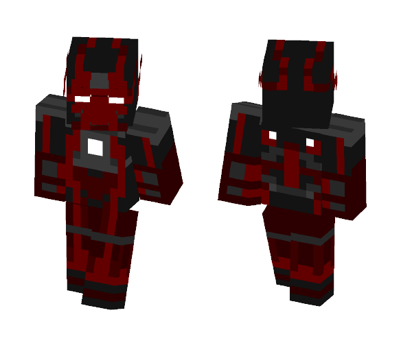 Lava-Streak Iron Man - Iron Man Minecraft Skins - image 1