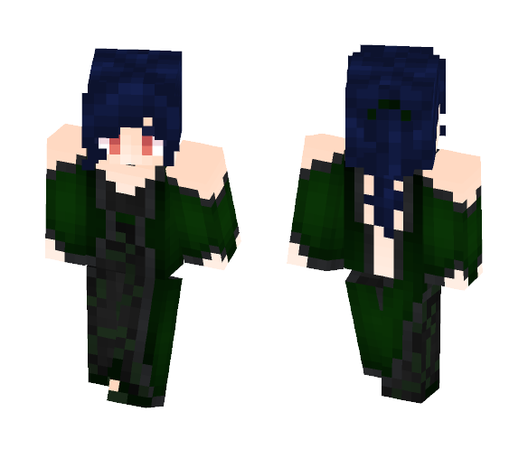 Lyhnn - Elegant dark mage woman - Female Minecraft Skins - image 1