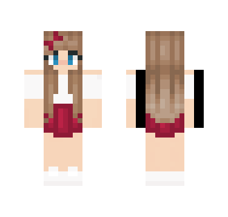 Red and White Girl Outfit - Girl Minecraft Skins - image 2
