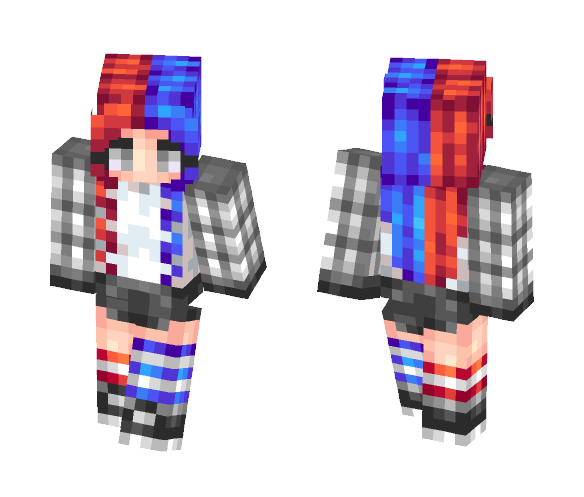 Red n Blue - Female Minecraft Skins - image 1