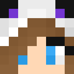 Purple Fox Hoodie /w Brown Hair - Female Minecraft Skins - image 3