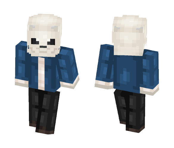 sans the skeleton - Male Minecraft Skins - image 1