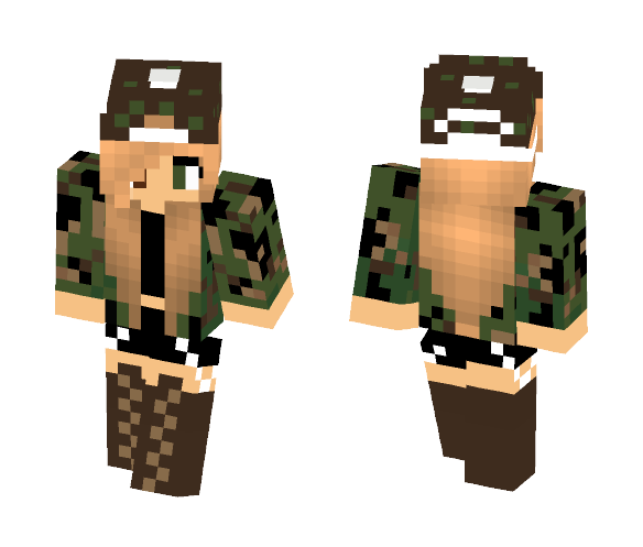 Army Girl (Redo) - Girl Minecraft Skins - image 1