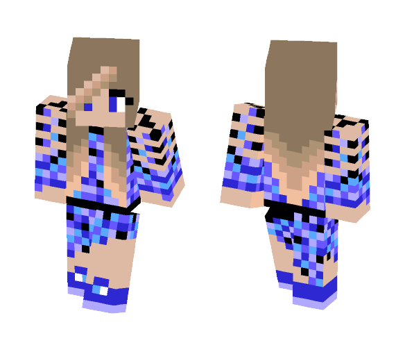 Blue eye girl - Girl Minecraft Skins - image 1