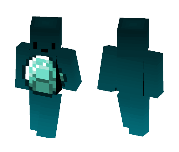 Man diamond - with face - Male Minecraft Skins - image 1