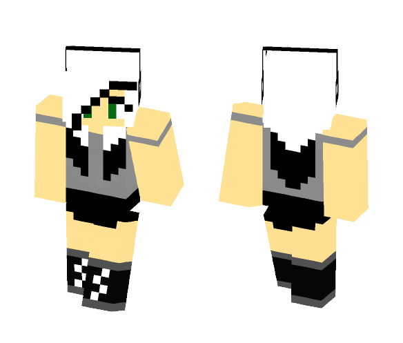 Black and White DJ Skin - Female Minecraft Skins - image 1