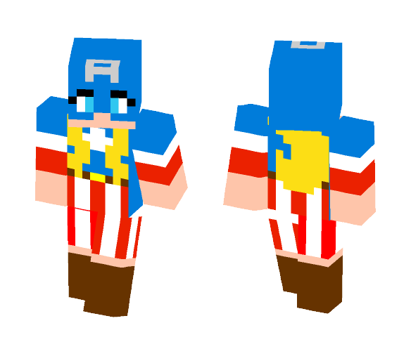 Captain America Girl! - Comics Minecraft Skins - image 1